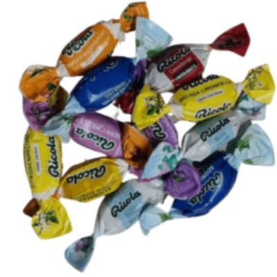 Ricola wrapped hard candies