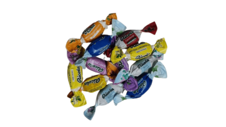 Ricola wrapped hard candies
